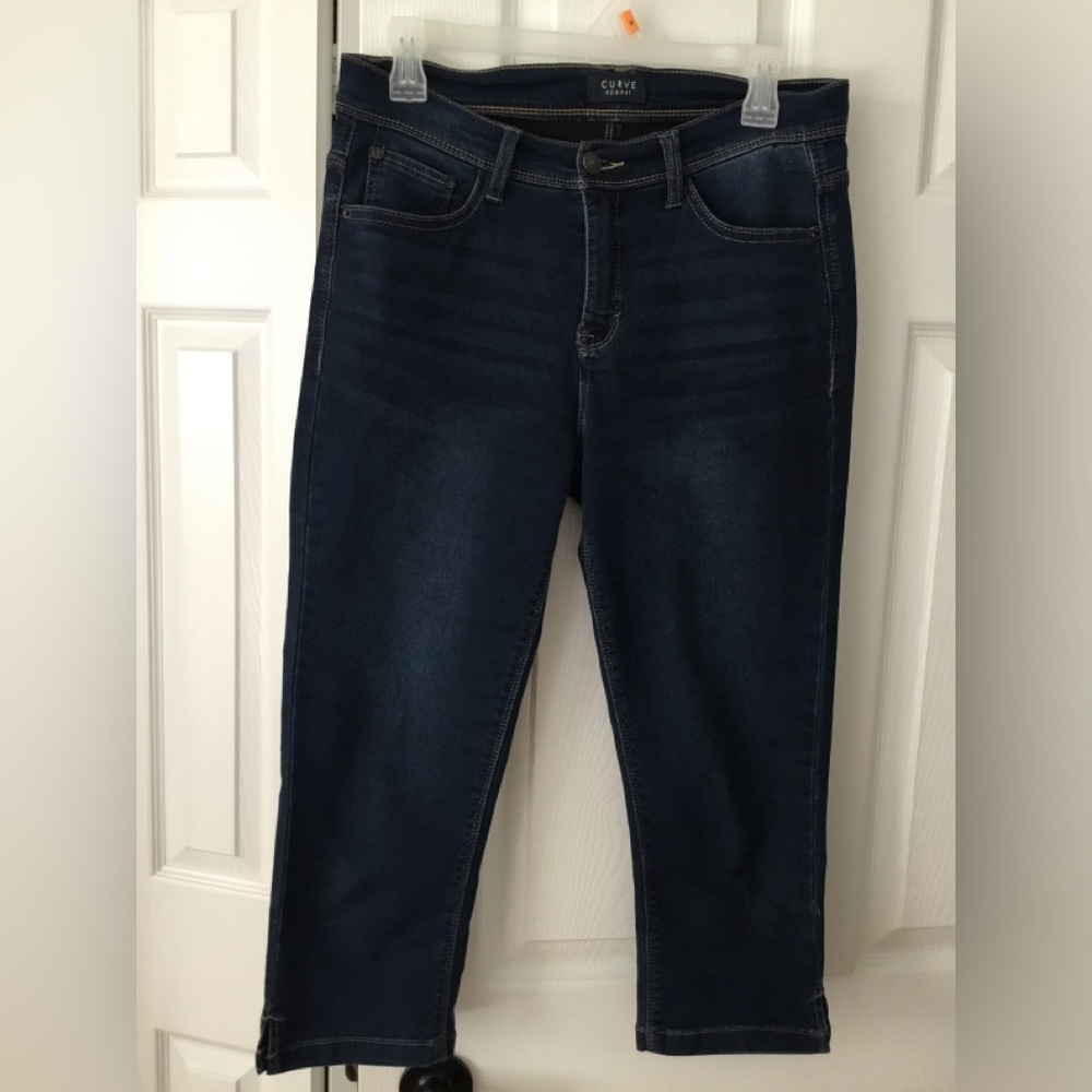 Curve appeal denim capris